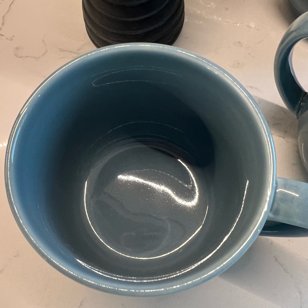 Threshold Blue Ceramic Mug Set of 4. - Picture 5 of 10